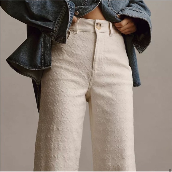 Anthropologie The Skipper High-Rise Pilcro Crop Wide-Leg - Picture 3 of 6